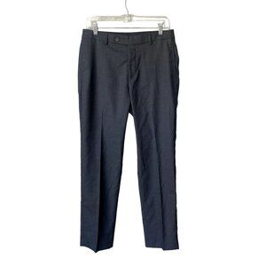 NWT Calvin Klein 30X30‎ Slim Fit Dark Grey Standard Rise Full Length Dress Pants